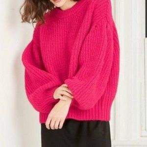 Hot Pink Knit Sweater || A New Day